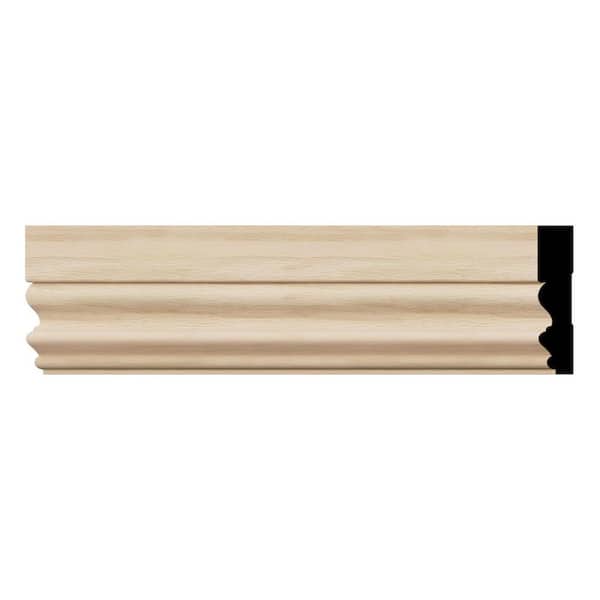 Ekena Millwork VICC 0.69 in. D x 3.5 in. W x 96 in. L Wood (White Oak) Victorian Casing Moulding