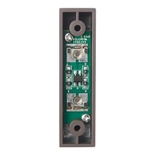 Heath Zenith Oil-Rubbed Bronze Metal Wired Lighted Push Doorbell