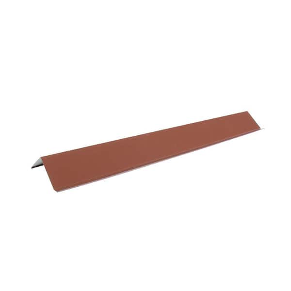 Fabral Shelterguard CE1 3 in. x 10.5 ft. Steel Trim Eave Flashing in Cocoa Brown