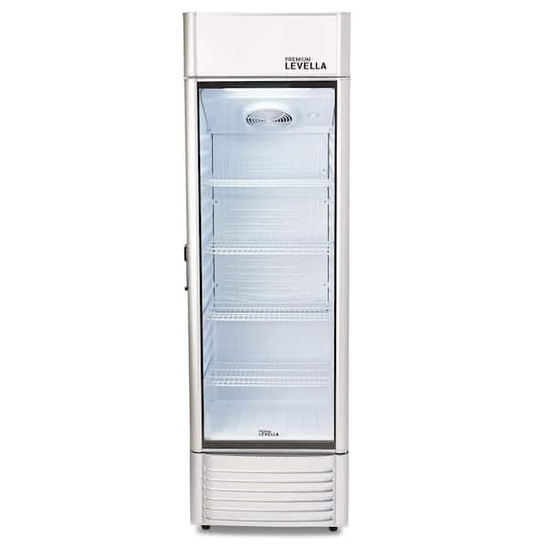 12.5 cu. ft. Commercial Upright Display Refrigerator Glass Door Beverage Cooler in Silver