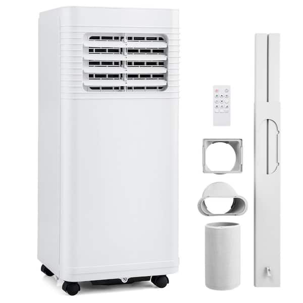 8000-BTU Portable Air Conditioner 3-in-1 AC Unit with Dehumidifier and Fan Sleep Mode and 24H Timer