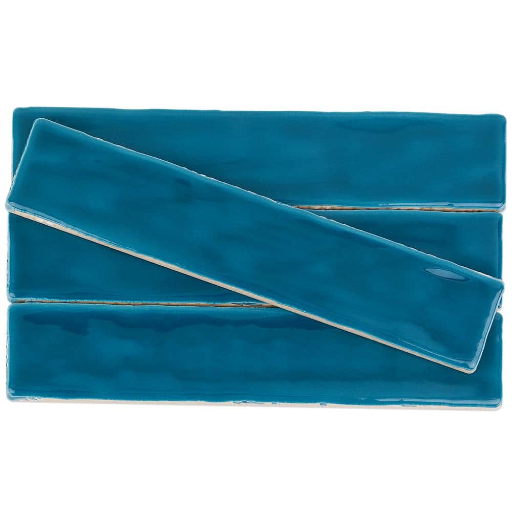Brookline Teal 2x10 Polished Ceramic Subway Wall Tile