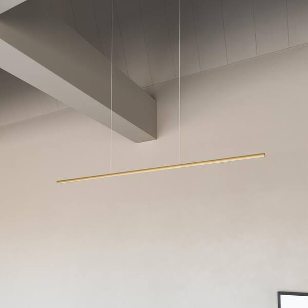 KUZCO Vega Minor 48 in. 1 Light 35-Watt Brushed Gold
