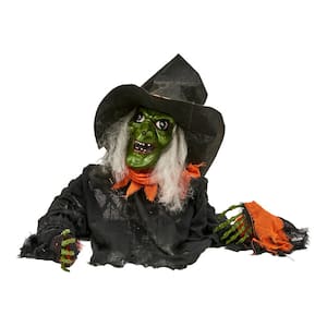 51 in. Animated Ground Breaking Witch