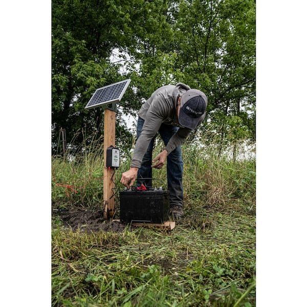 Hooyman Electric Food Plot Fence 1099105 The Home Depot