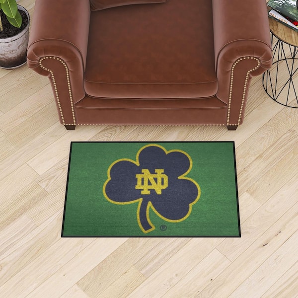 Notre Dame Fighting Irish Green 2 ft. x 3 ft. Starter Mat Area Rug