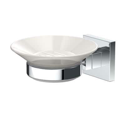 New Wall Mounted Space Aluminum Silver Bathroom Soap Dish Holder Soap Bracket 