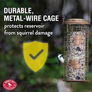 Bronze Squirrel Stumper Squirrel Resistant Metal Wild Bird Feeder - 3 lbs. Capacity