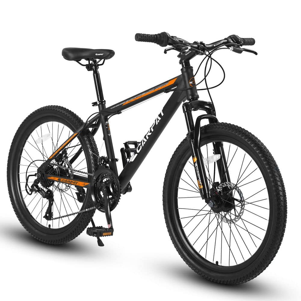 26 in. 21-Speed Black Steel Frame Bike for Men and Women PP-46
