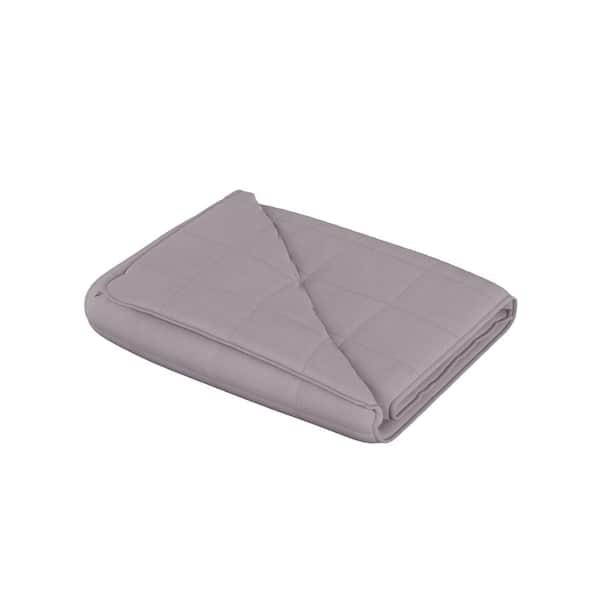 Lavish Home Grey Cotton/Polyester 48" x 72" 15lb Weighted Blanket