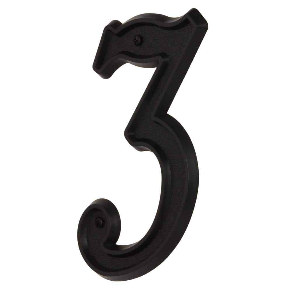 5-1/2 in. Black Plastic House Number 3 price history on PriceWatchPro