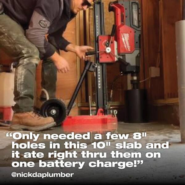 Milwaukee MX FUEL Lithium-Ion Core Drill Rig Kit with (2) FORGE