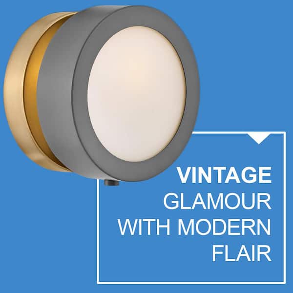 HINKLEY - Mercer 1-Light Dark Matte Grey Sconce