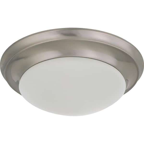 Filament Design 18-Watt Brushed Nickel Integrated LED Ceiling Flushmount
