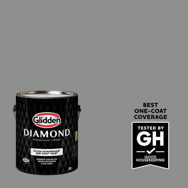 Glidden Diamond 1 gal. PPG1009-5 Phoenix Fossil Flat Interior Paint with Primer