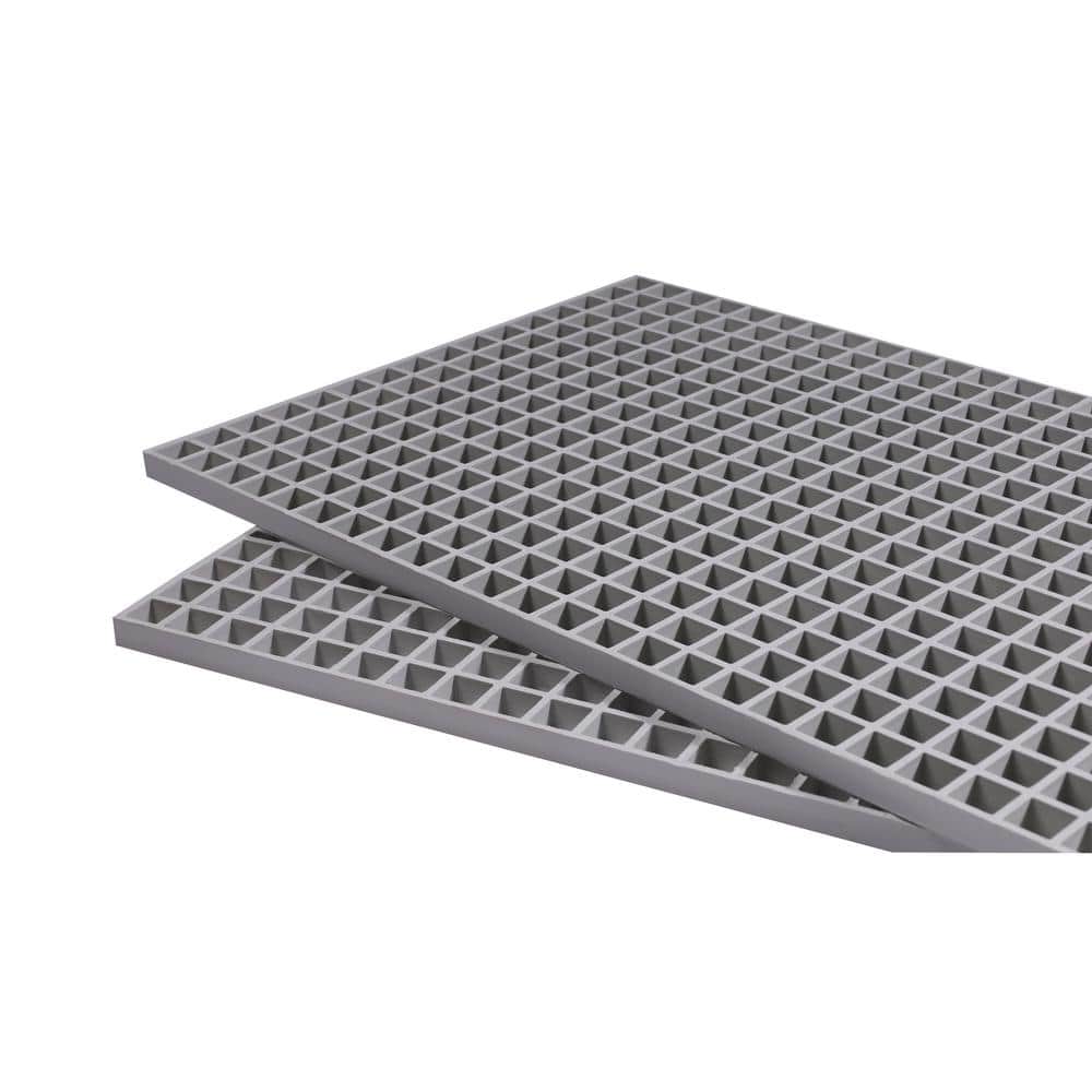 3ft. x 4 ft. MaxGrid Resin Fiberglass Grating Driveway Pavers 2in.x2in.x0.6in.Mesh for Parking Lots,Workshop,Stairs,Gray price history on PriceWatchPro