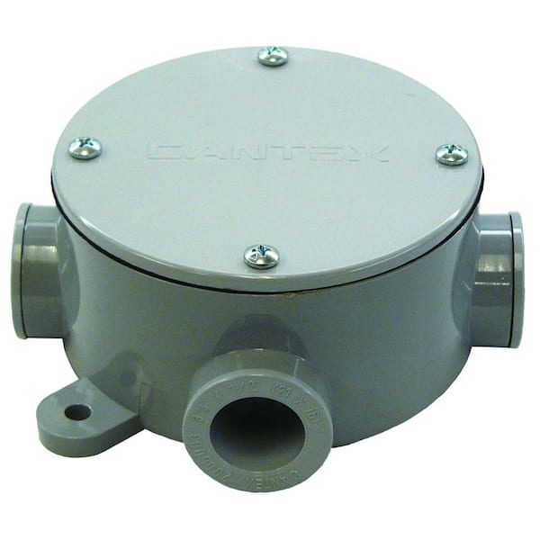 Cantex 4 in. Round Junction Box