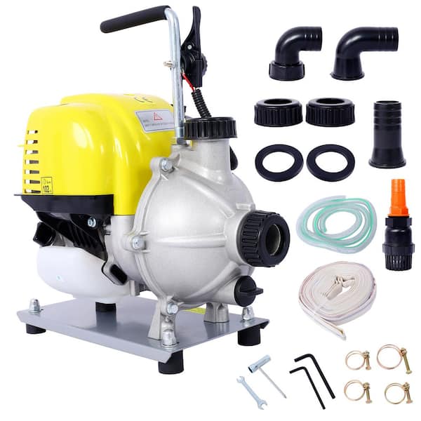 38CC 4-Stroke Gas Powered Water Pump, 1.5 in. Portable Transfer Pump for Irrigation