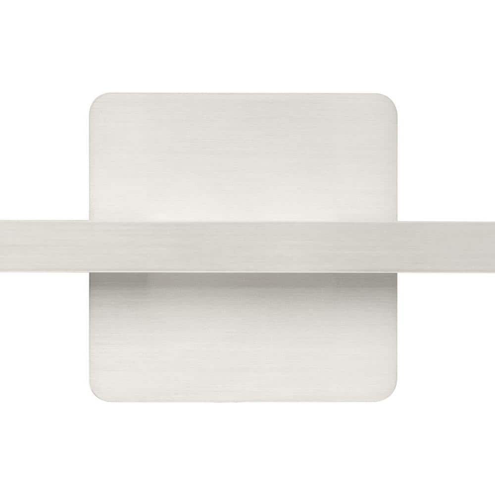16" Brushed Nickel Dimmable LED Vanity Light with Acrylic Lens