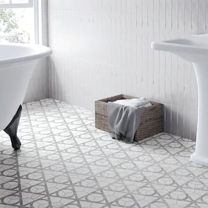 Classico Carrara Hexagon Flow 7 in. x 8 in. Porcelain Floor and Wall Tile (7.5 sq. ft./Case)