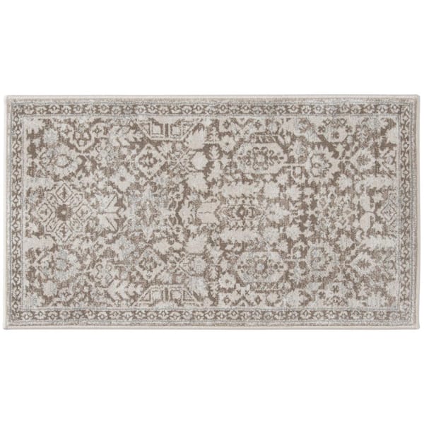 Home Decorators Collection Skyline Light Brown/Beige 2 ft. x 3 ft. Floral Scatter Area Rug