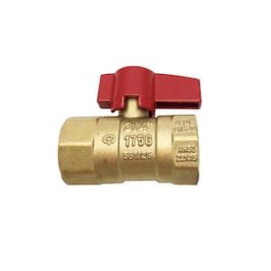 NATURAL GAS 1/2" IPS BRASS GAS BALL VALVE PROPANE CSA APPROVED 1/4 TURN 