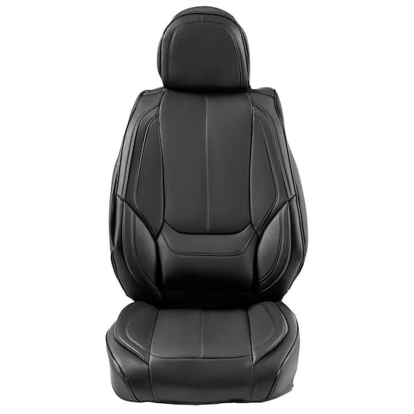 SKYSHALO Seat Covers Universal Car Seat Covers Full Set Seats Front and Rear Seat 13-Pieces Faux Leather Seat Cover Full Enclosed