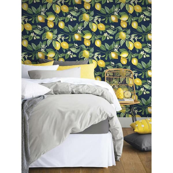 Lemon Zest Peel and Stick Wallpaper (Covers 28.18 sq. ft.)