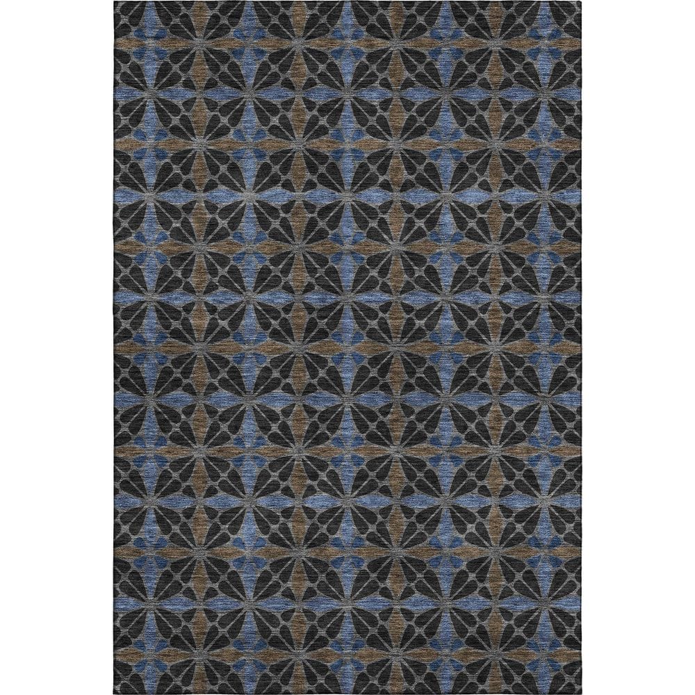 Mayfield Premium Machine Washable Abstract AMF2469 Black 10 ft. x 14 ft. Area Rug price history on PriceWatchPro