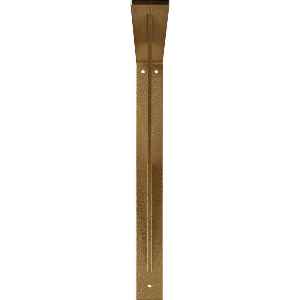 Legacy Hammered Gold 18" Industrial Steel Bracket for Shelves and Countertops