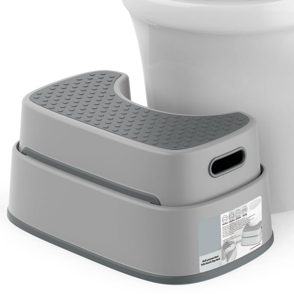Wudkey Toilet Stool Squat Adult, Bathroom Stool Heavy Duty, Anti