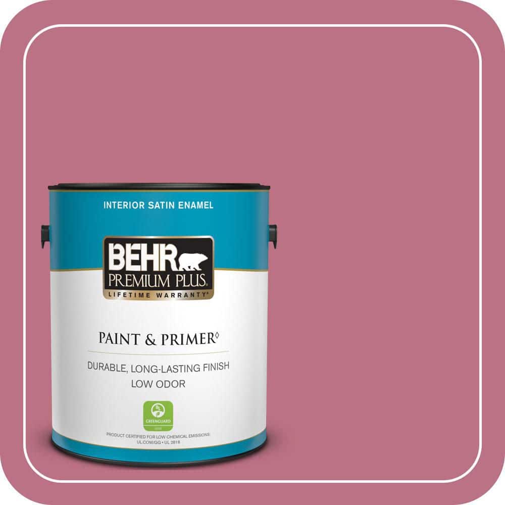 1 gal. #MQ1-08 Smell the Roses Satin Enamel Low Odor Interior Paint & Primer price history on PriceWatchPro