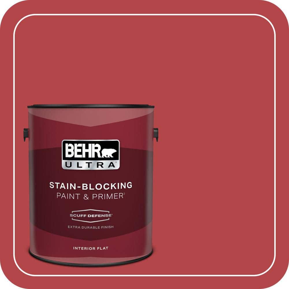 1 gal. Home Decorators Collection #HDC-SM14-10 Intrigue Red Extra Durable Flat Interior Paint & Primer price history on PriceWatchPro
