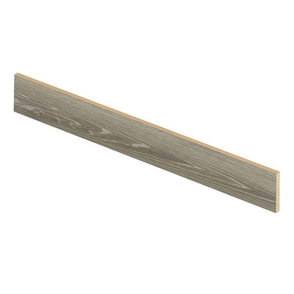Cap A Tread Sterling Oak/Gray Birch Wood 47 in. L x 1/2 in. D x 7-3/8 in. H Vinyl Overlay Riser to be Used with Cap A Tread