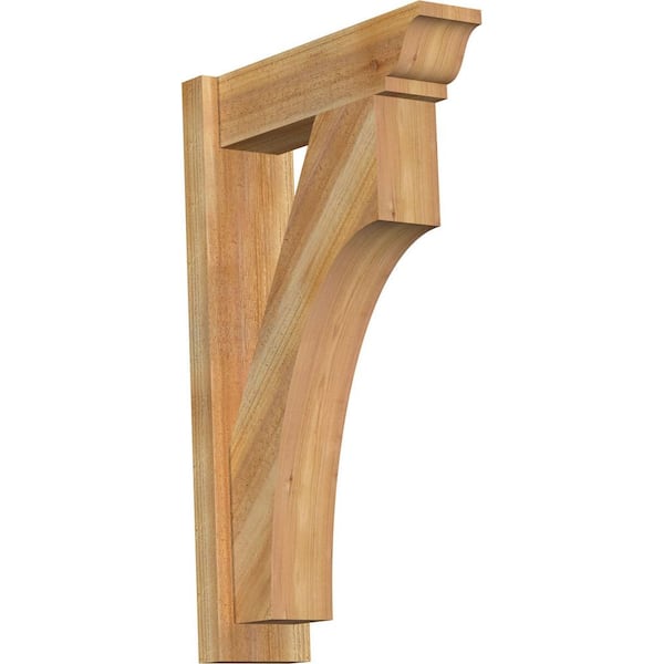 Ekena Millwork 6 in. x 32 in. x 20 in. Western Red Cedar Westlake Traditional Rough Sawn Outlooker