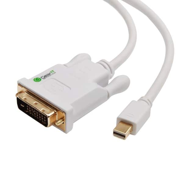 GearIt Mini DisplayPort (Thunderbolt Port Compatible) to DVI Male Adapter Cable