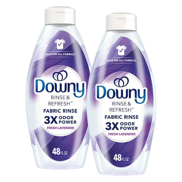 Downy Rinse and Refresh Odor Remover Fresh Lavender Scent Liquid Fabric Softener, 70-Loads, 24 oz. (2-Pack)
