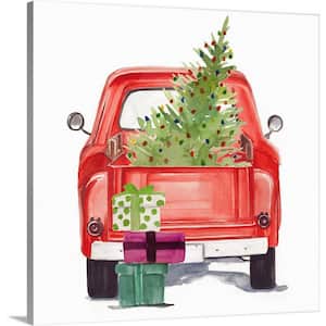16 in. x 16 in. Christmas Cars III by Jennifer Paxton Parker Canvas Wall Art