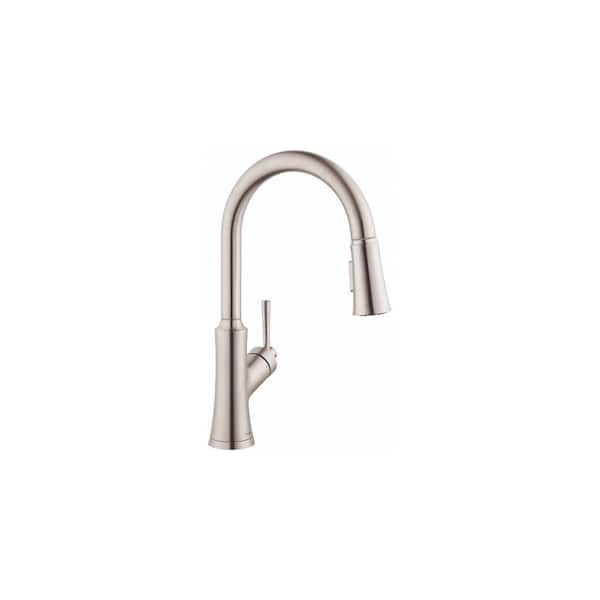 Hansgrohe Joleena Single-Handle Pull Down Sprayer Kitchen Faucet with ...