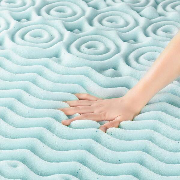 Five Tappeto Contour WC Memory Foam 48x48 Cm | Tappetino Bagno Turchese Antiscivolo Morbido