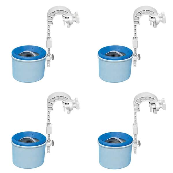 Intex Deluxe Wall Mounted Swimming Pool Surface Automatic Skimmers (4-Pack)