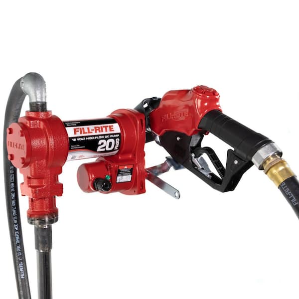 12V 20 GPM 1/4 HP Fuel Transfer Pump (Auto Nozzle Package)