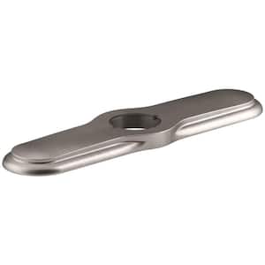 1-11/16 in. Metal 3-Hole Kitchen Faucet Escutcheon in Vibrant Stainless