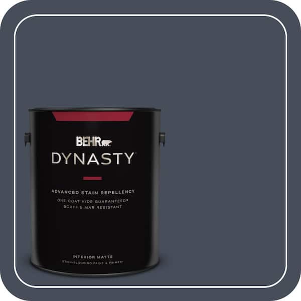 BEHR DYNASTY 1 gal. #MQ5-10 Secret Society One-Coat Hide Matte Interior Stain-Blocking Paint & Primer
