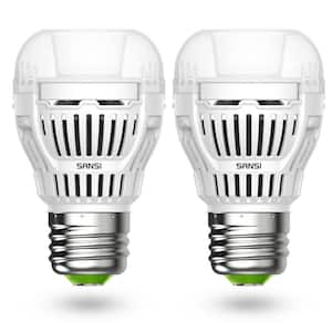 80-Watt Equivalent A15 800 Lumens E26 Dusk to Dawn LED Light Bulb Daylight in 5000K Daylight with Photocell (2-Pack)
