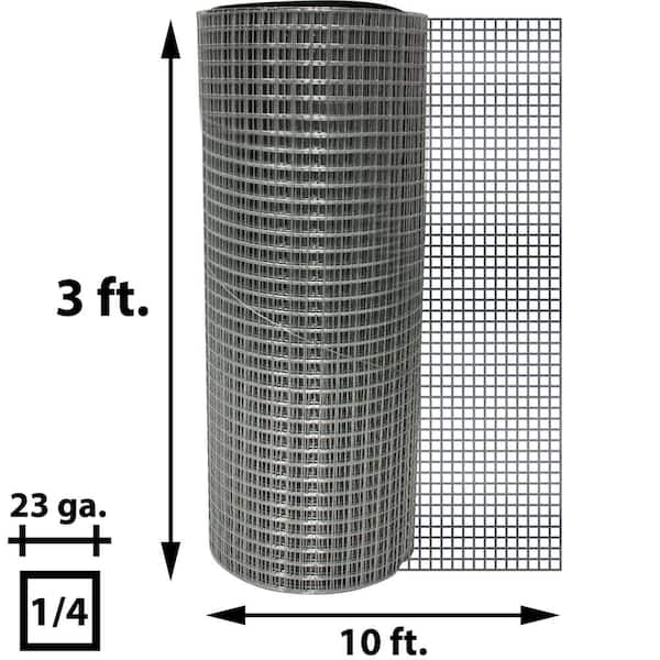 Acorn International 1/4 in. x 3 ft. x 10 ft. 23-Gauge Hardware Cloth