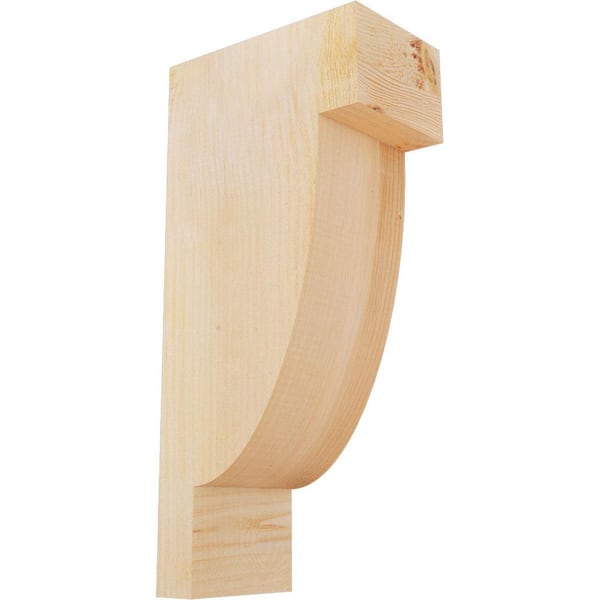 Ekena Millwork 6 in. x 10 in. x 22 in. Douglas Fir Alpine Rough Sawn Corbel