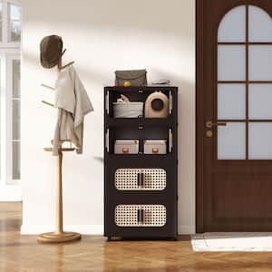 Seafuloy Black 31 in. H 3-Tiers Folding Collapsible Storage