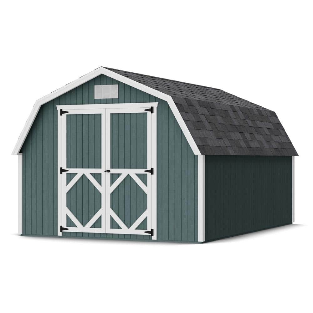 Classic Gambrel 10 ft. x 14 ft. Outdoor Wood Storage Shed Precut Kit with 4 ft. Sidewalls (140 sq. ft.) price history on PriceWatchPro
