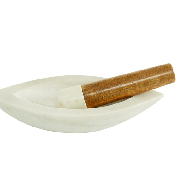 White Marble Mortar and Pestle - Hudson Grace